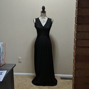 Woosea Black Faux Wrap Dress